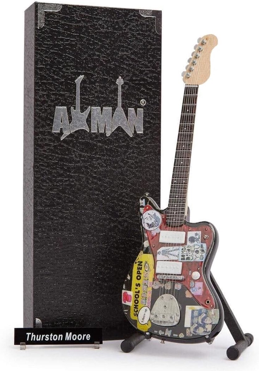 Thurston Moore - Miniature Guitar - Music Gifts - Handmade Ornament - ShopVlot