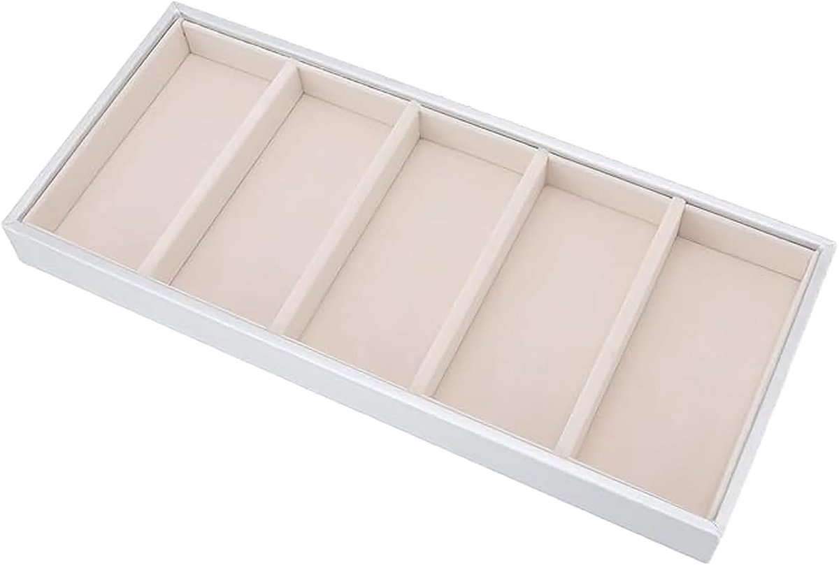 Sunglass Tray, Glasses Trays and Watch Holders, Stackable Glass Display Tray, Velvet Glasses Tray, 5 Grid Glass Case - ShopVlot