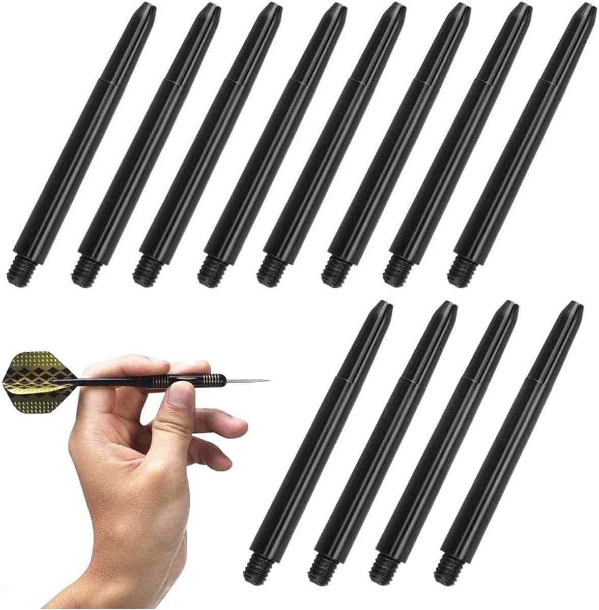 100Pcs Plastic Dart Arrow,2BA Soft Dart Tips Removable Plastic Dart Tip Plastic Dart Tips for Lectronica Dart - ShopVlot
