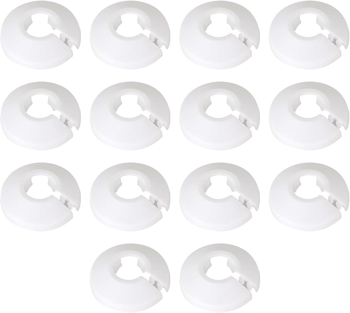 14 x White Radiator Tube Covers, Water Pipe Decoration, PP Plastic Sheets for Plumbing, Pipe Covers, Heating Pipe - ShopVlot