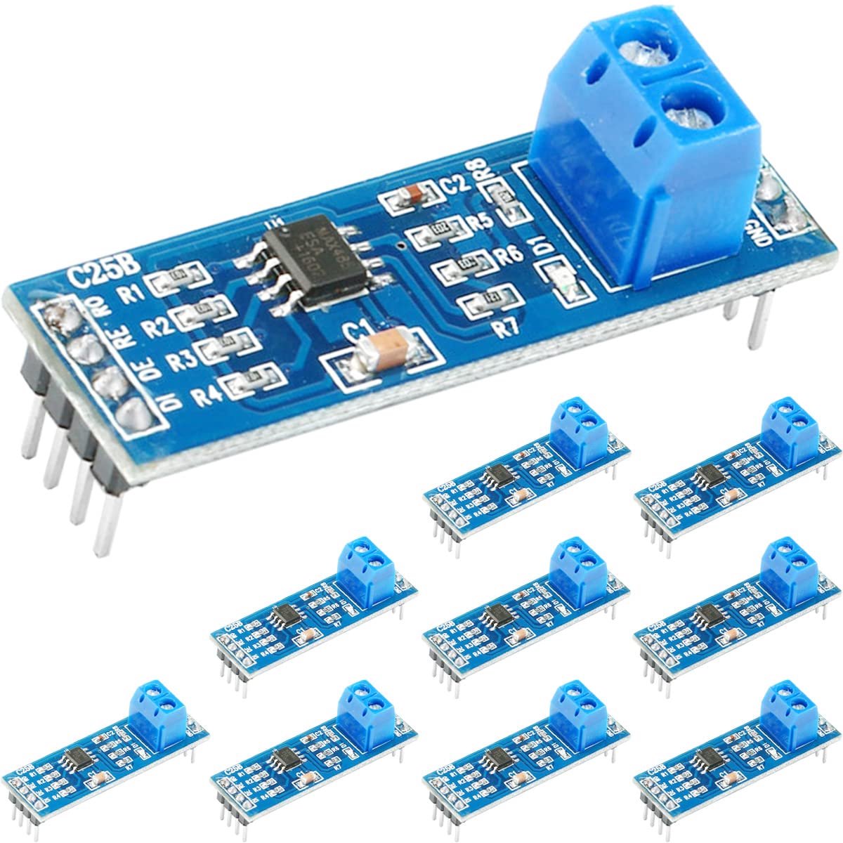 10Pcs MAX485 Module TTL turn RS-485 RS485 Module Converter Board Single Chip Development Accessories, for Arduino - ShopVlot