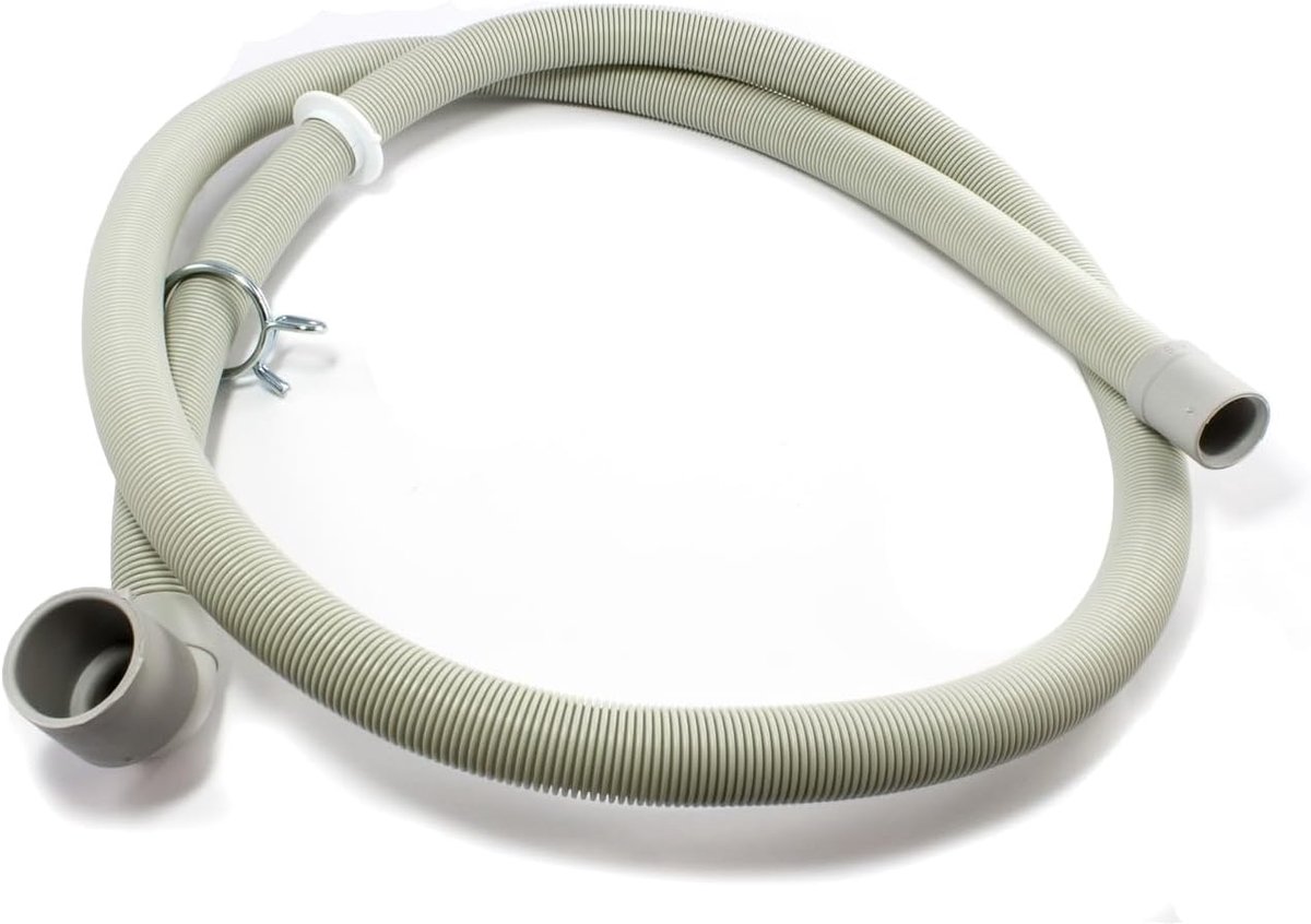 1.8 m waste water hose 30/20 mm Ø corner/straight for Indesit Ariston C00054869 Whirlpool Bauknecht 482000022642 for - ShopVlot