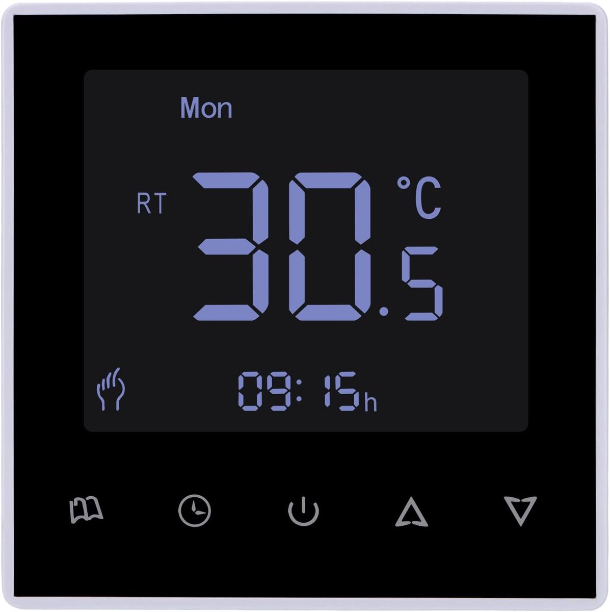Wengart HVAC thermostat WG8818, AC230V 3A digital LCD display, for hot water preparation, energy saving and improving - ShopVlot