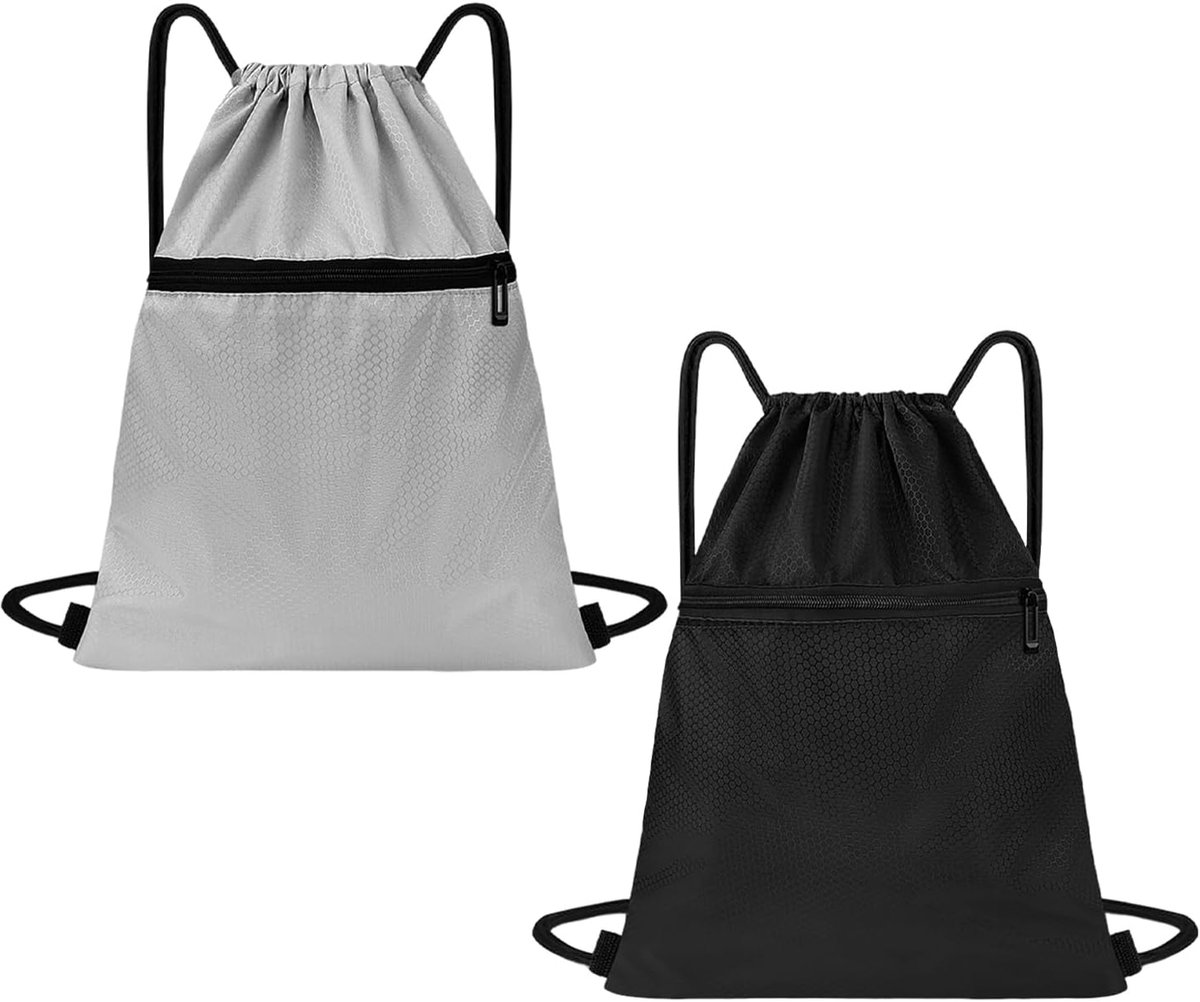 2 Drawstring Fitness Bags, Running Basketball Sports Bags, Swimming Backpacks, Sundries Storage Bags, Beach And Sea - ShopVlot