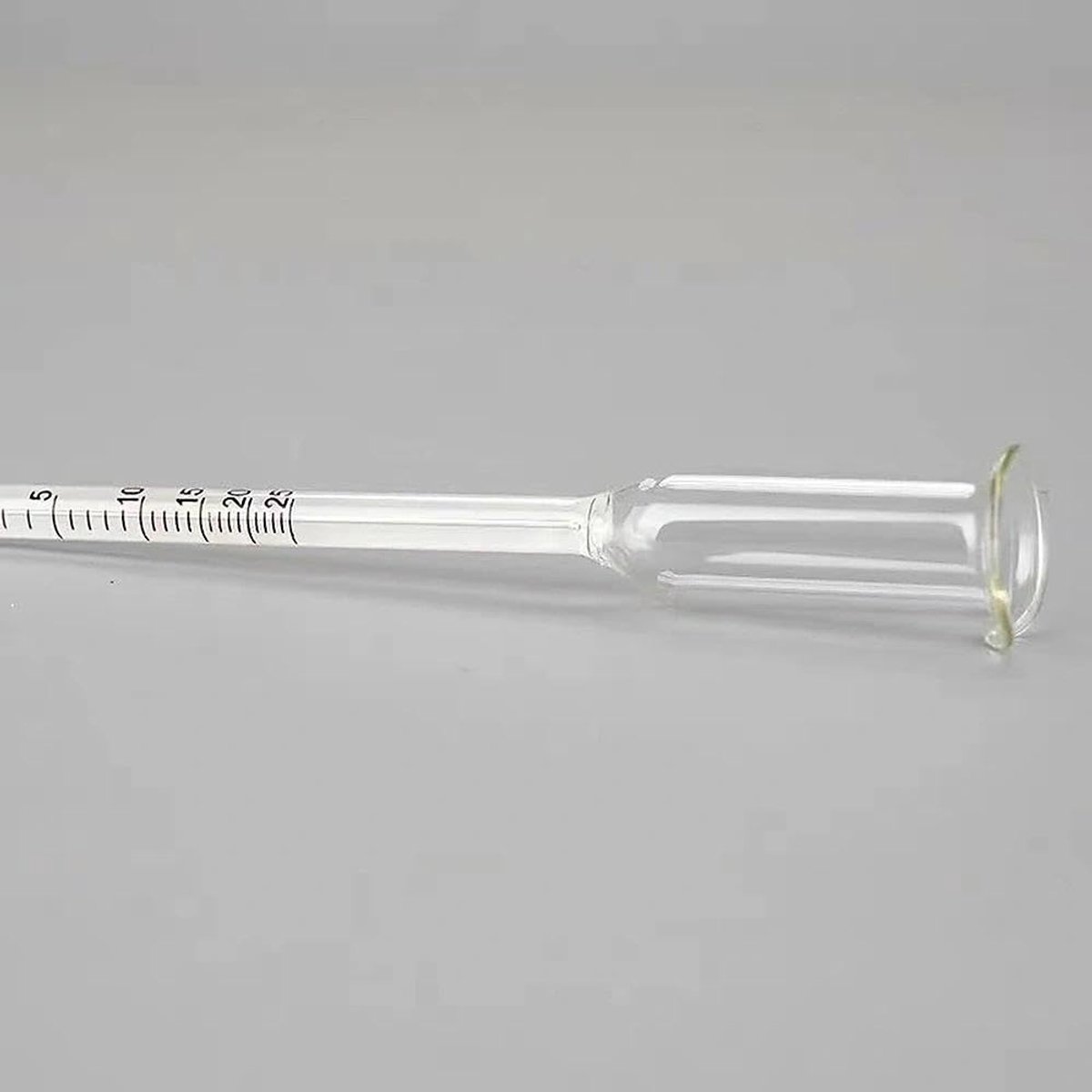 SnelShoppen - Glazen Vinometer 0 tot 25 - Perfect voor Wijnliefhebbers - Professionele Kleurenschaal - Ideaal voor Keuken en Feestjes - 25 cm
