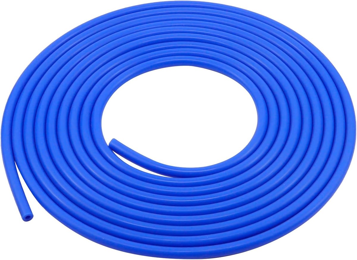 5M Blue Silicone Car Vacuum Hose, 4mm Inner Diameter, 8mm Outer Diameter, 2mm Thickness, Heat Resistant, Air/Water - ShopVlot