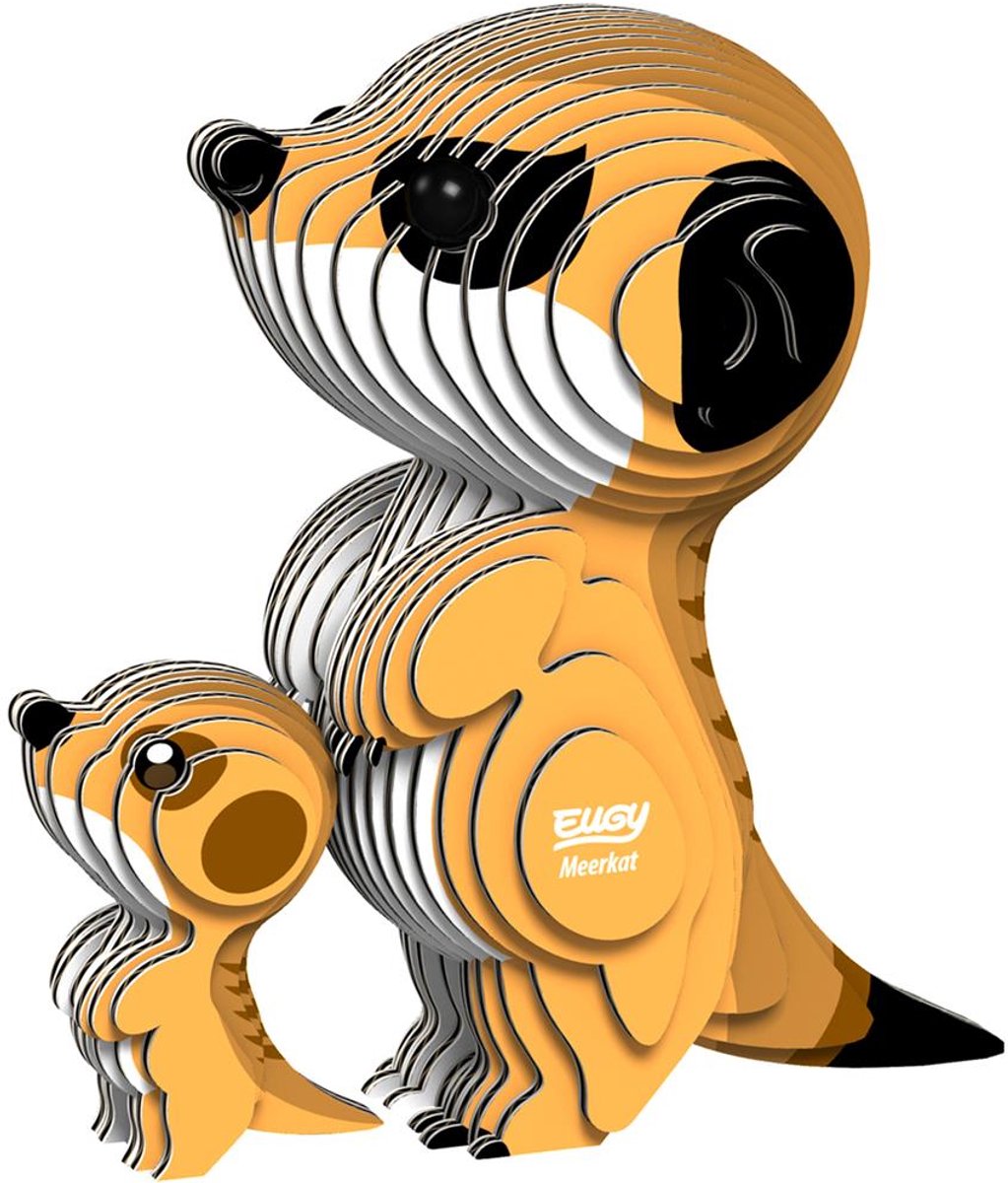 EUGY 3D Puzzel - Meerkat - Wilde Dieren - Duurzaam - Verzamel Ze Allemaal - 6 Jaar — afbeelding 5