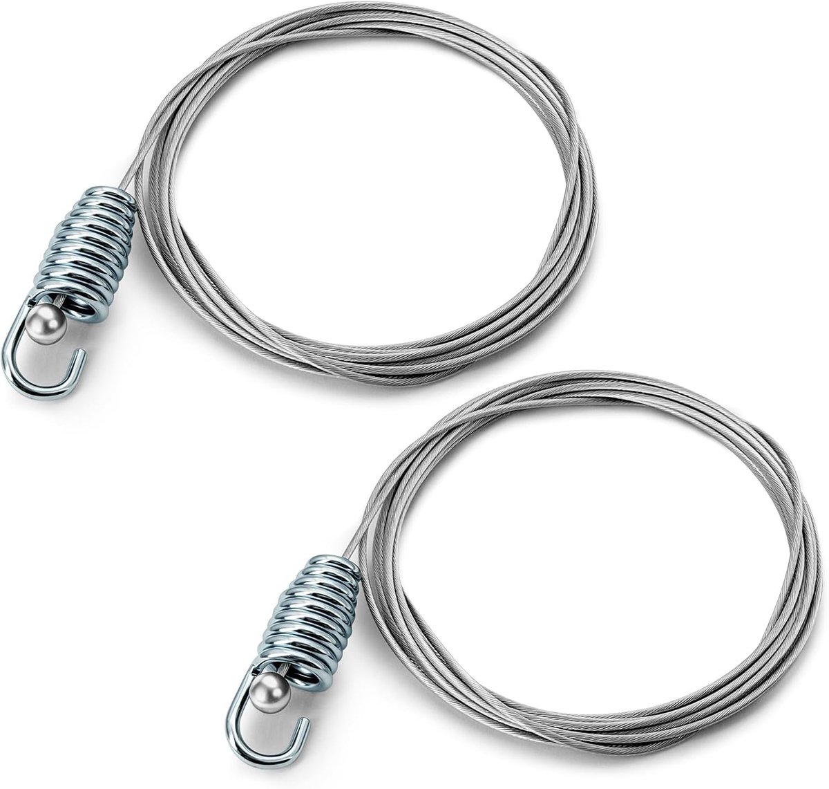 Bowdenkabel voor grasmaaier 250 cm - set van 2 trekkabels - veer met kogeleinde - ideaal voor tuinmachine reparatie - ShopVlot