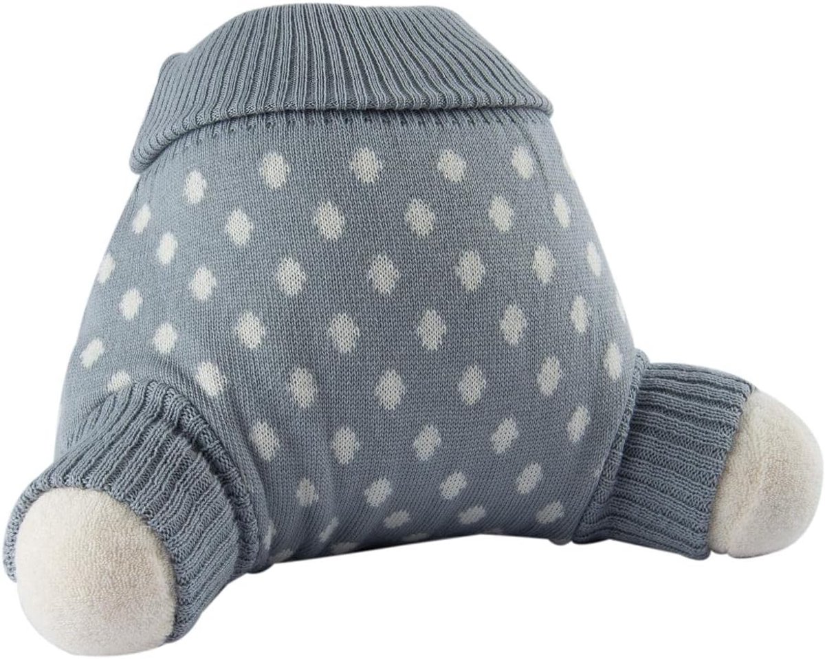 Overbroekjes voor luiers 62/68 - wol - lichtgrijze stippen - warm en ademend - ShopVlot