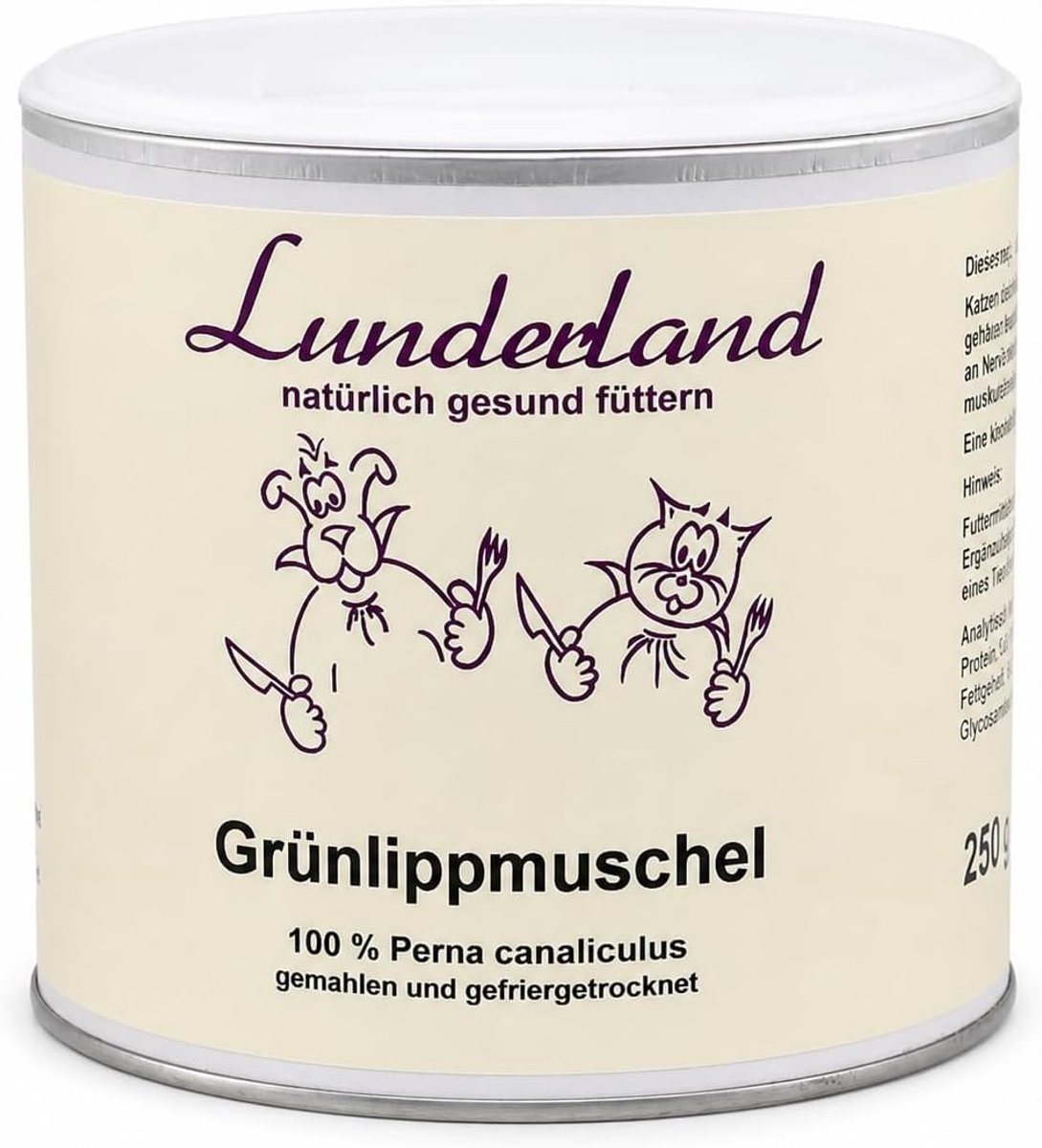 Mosselpoeder voor honden en katten - 250 g - 100% Perna Canaliculus - ondersteunt gewrichten - ShopVlot