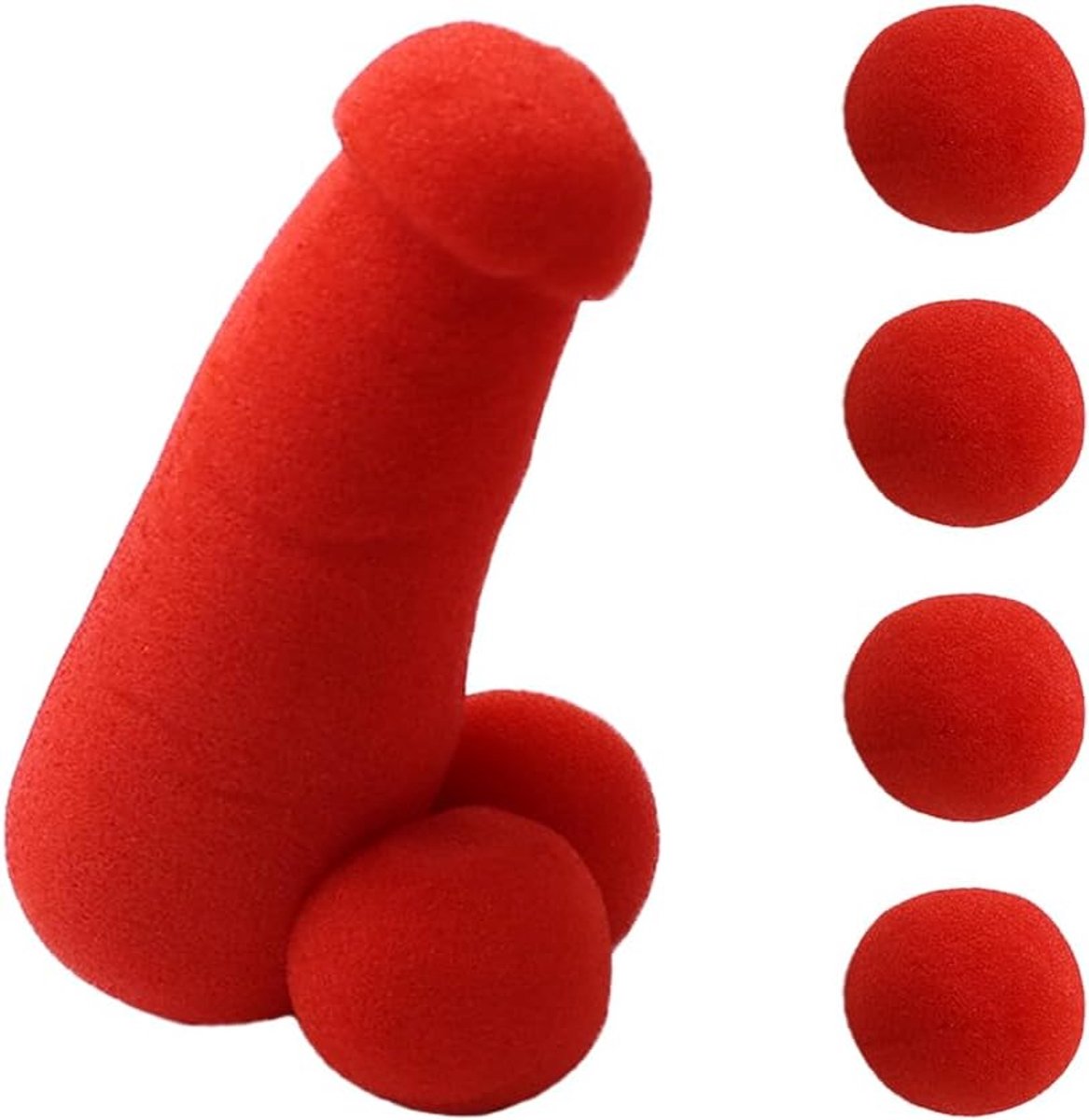 Spons Ballen Set - 4 Stuks Rode Sponsballen - Leuke Tovertricks - Verhoog het Plezier met Magie - ShopVlot