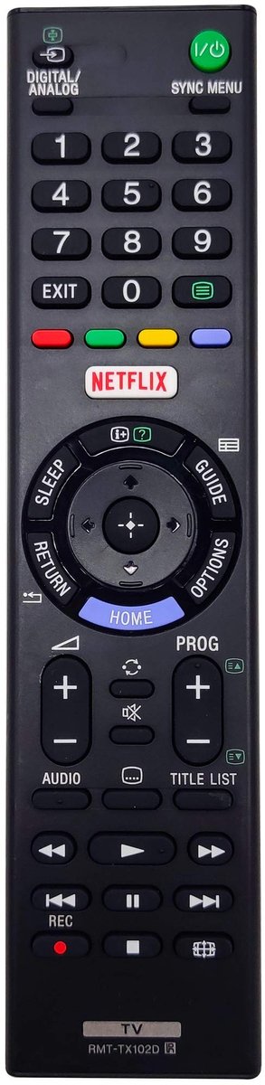 Solidchoice - Ergonomische Afstandsbediening voor Sony TV