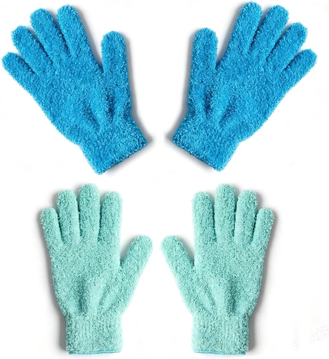 Microvezel stofhandschoenen - wasbaar - voor huis en auto - effectief in moeilijk bereikbare hoeken - ShopVlot