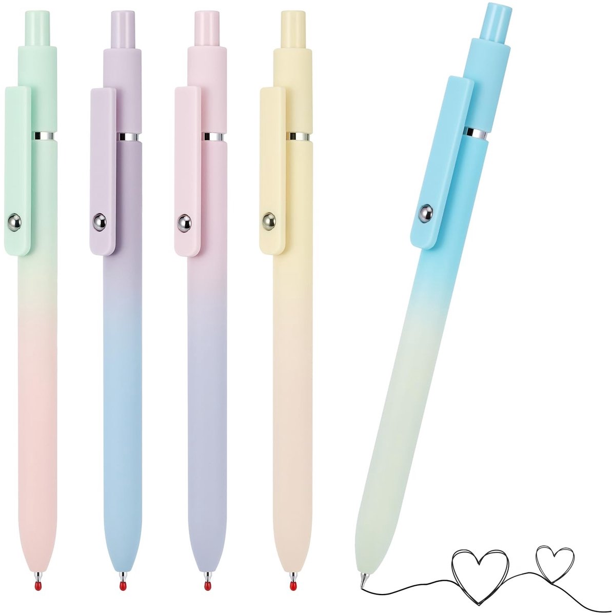 Solidchoice - Set van 5 Retractable Gelpennen, 0.5mm