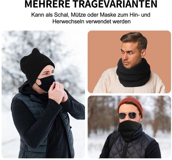 Solidchoice - Gebreide Winter Sjaal met Fleece Voering van Solidchoice — afbeelding 5