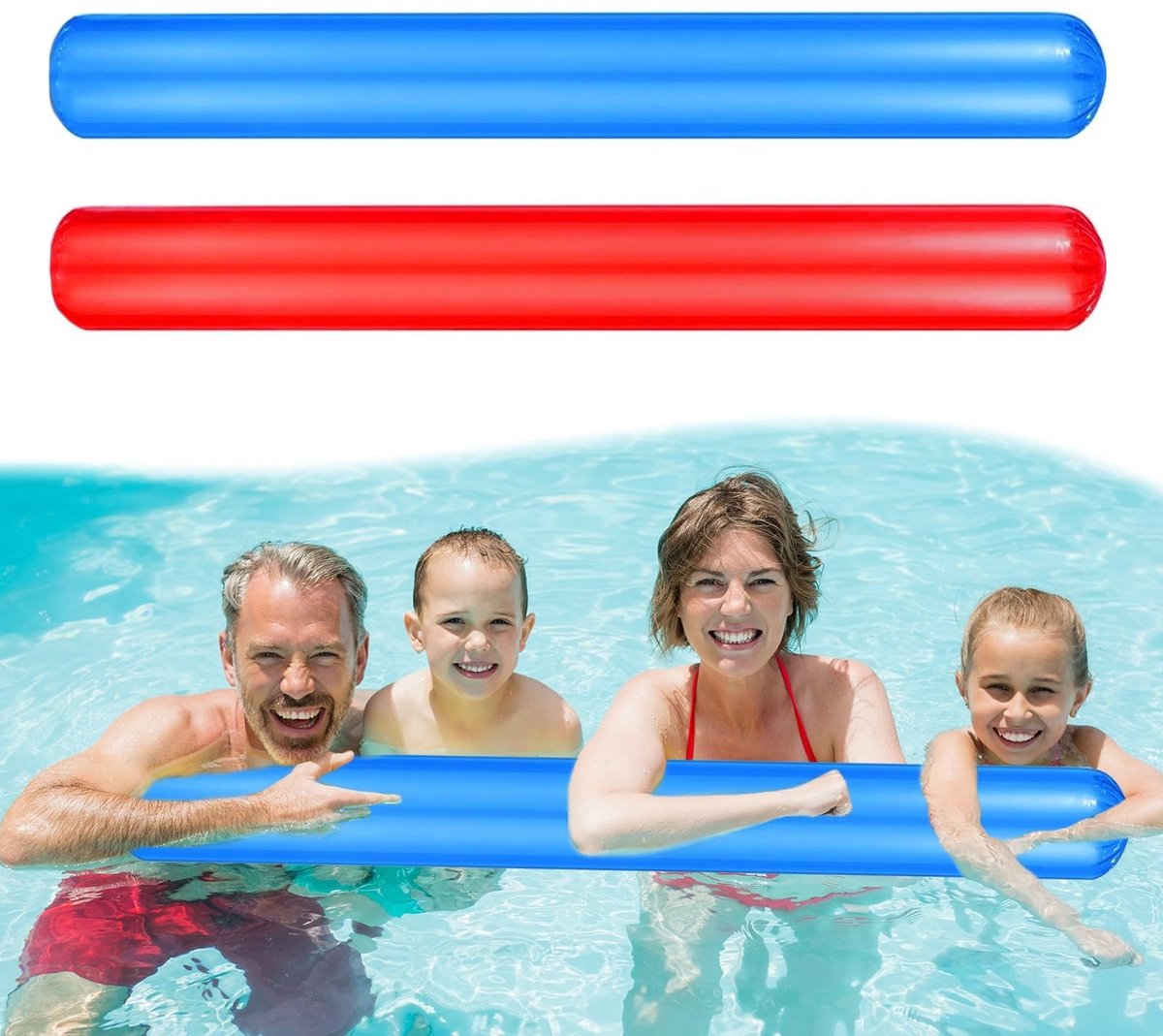 Solidchoice - 2 Stuks Opblaasbare Zwemslangen voor het Zwembad