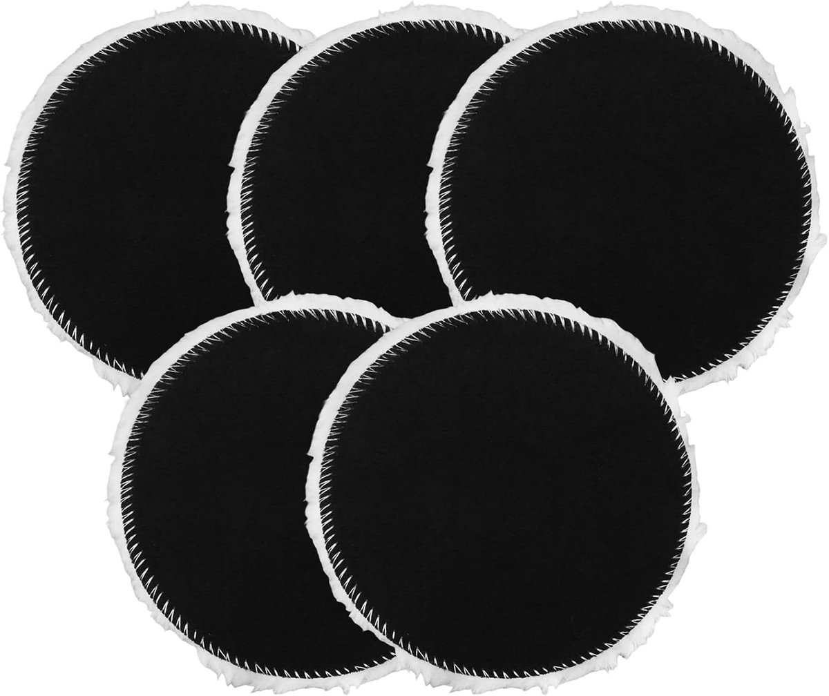 Polijstpads 125 mm - lamswol - versterkte naad - snelle polijstactie - ShopVlot
