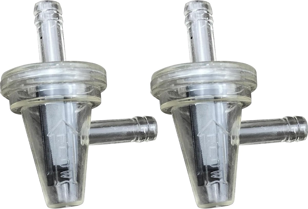 Motorfiets brandstoffilter 1/4 inch - helder inline gasfilter - universeel gebruik - 2 stuks - ShopVlot