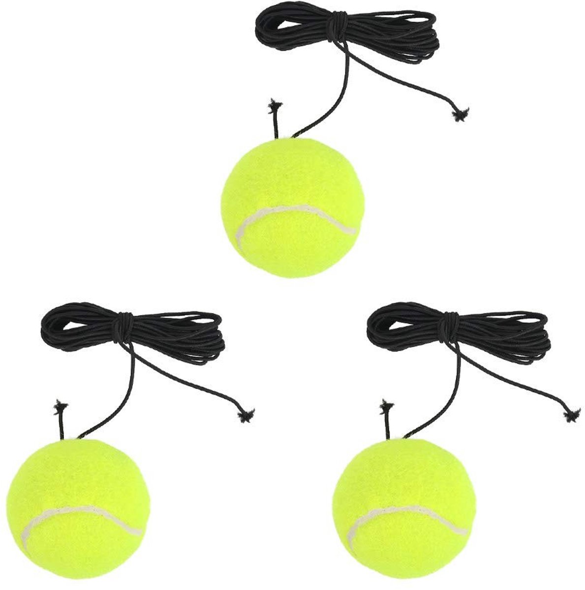 Solidchoice - Tennisballen met Koord voor Training (3 stuks)