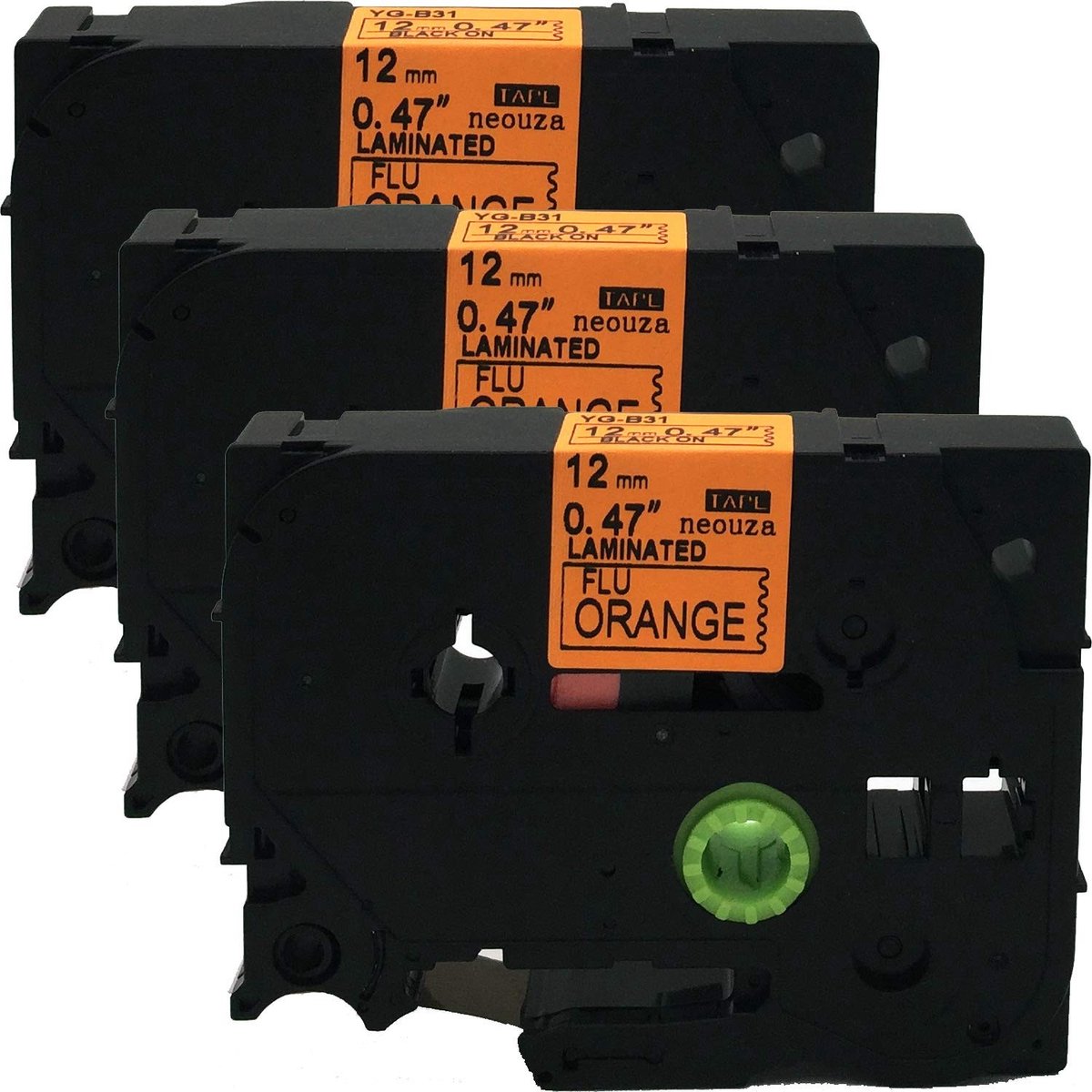 Solidchoice - 3-Pack Compatibele Labelcartridges voor P-Touch