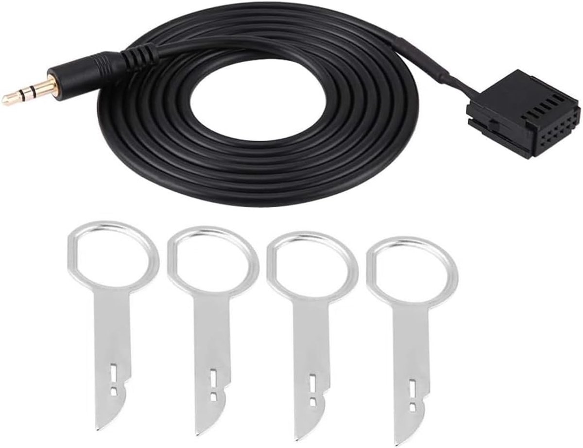 AUX-kabel adapter voor auto - geschikt voor Mondeo, Focus, C-Max, Fusion, Galaxy, Transit - 3,5mm Aux jack - ShopVlot