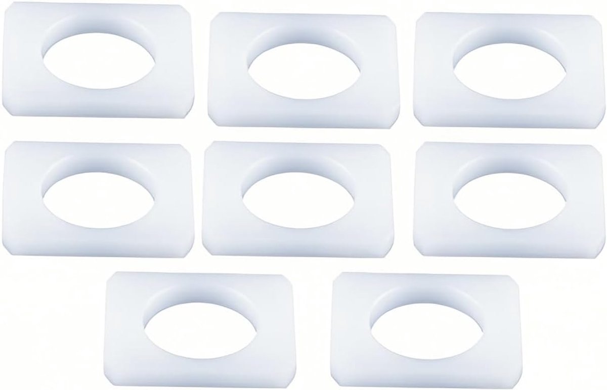 Stoelrailbussen 8 stuks - ABS-materiaal - Wit - Stabilisatie voor BMW Z3 E36 E37 E38 - ShopVlot