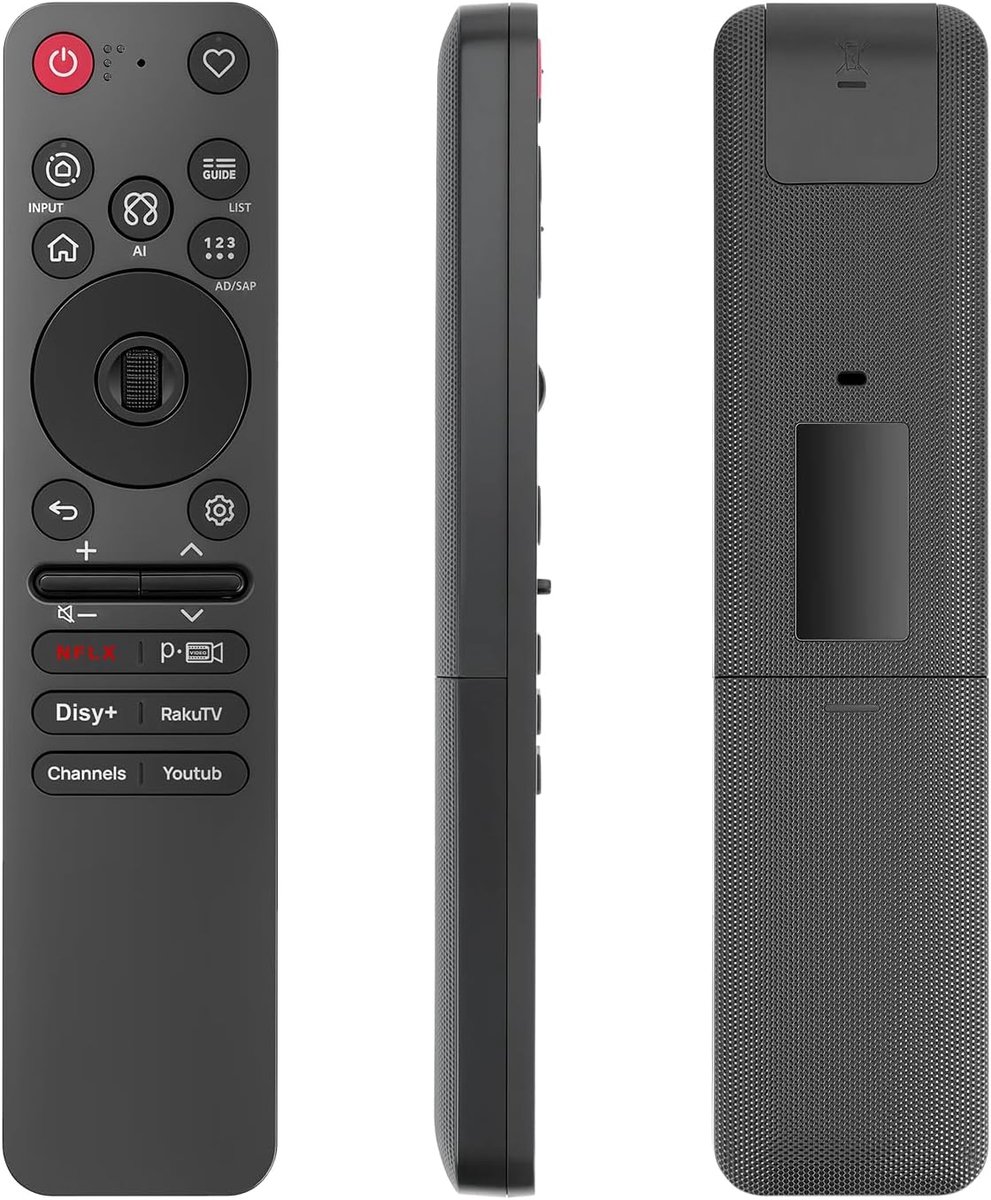Afstandsbediening MR26GA - Vervanging voor LG Magic Remote - AI-spraakbesturing - Geschikt voor LG-televisies 2019-2025 - ShopVlot