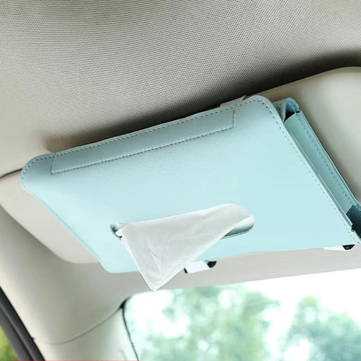 Solidchoice - PU Leren Papieren Handdoek Clip voor Auto