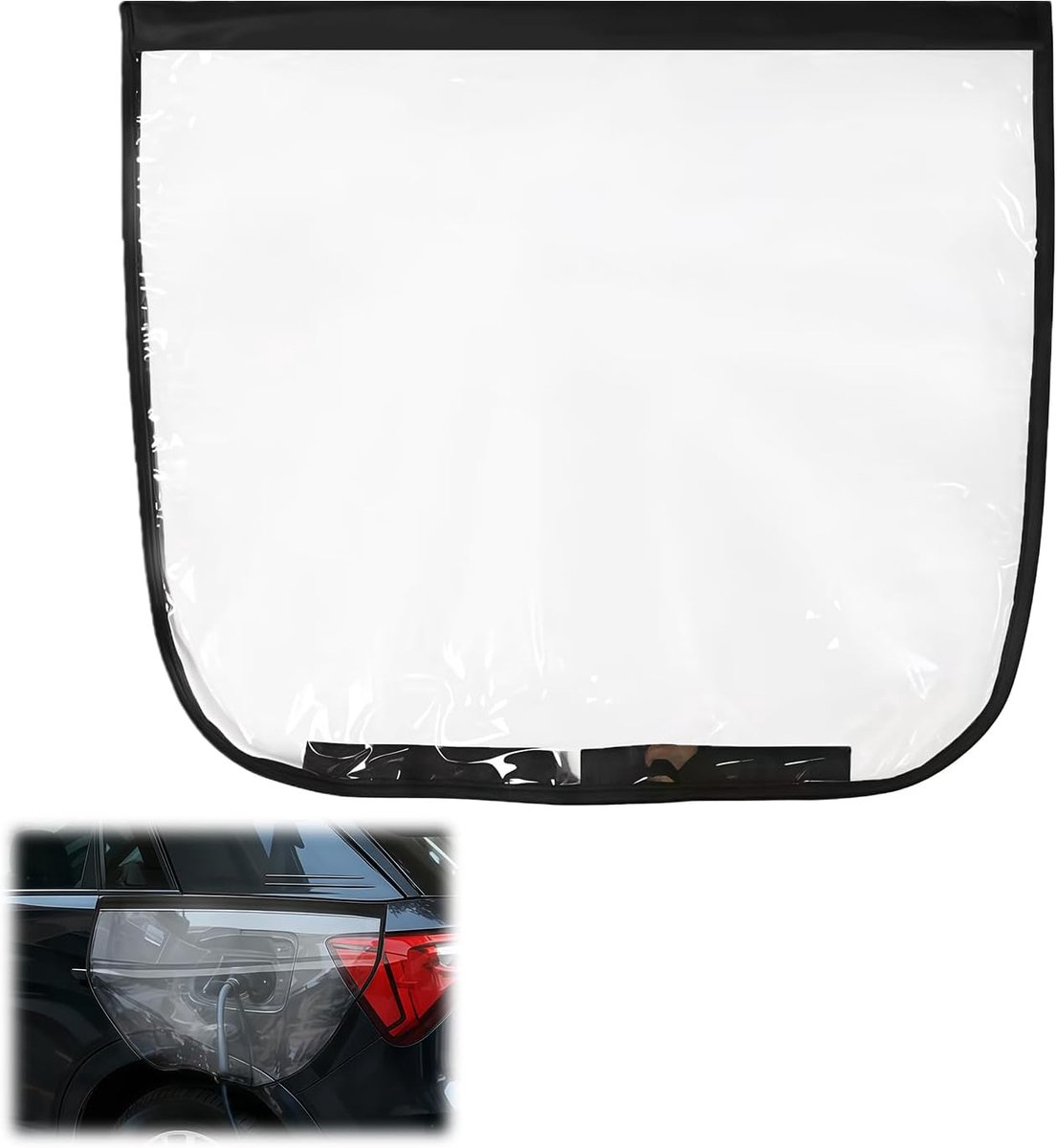 EV-lader port cover 57x48cm - waterproof PVC - sneeuw en stofbescherming - veilige pasvorm met magneet - ShopVlot