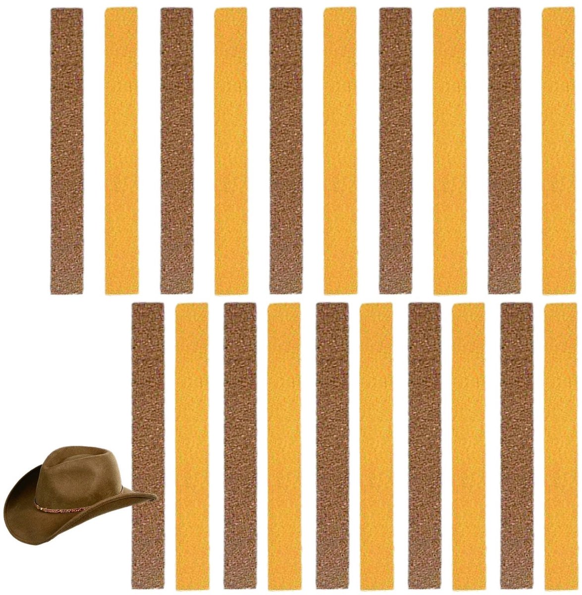Solidchoice - Pack van 20 Zelfklevende Kurkstrips voor Hoedvergroting