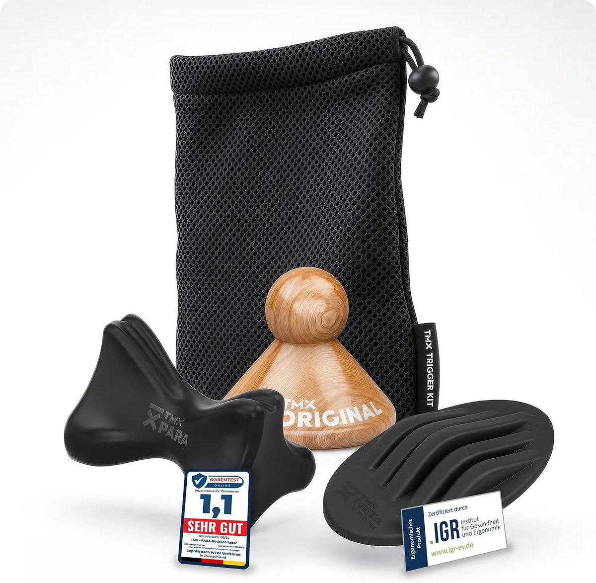 Massage set voor benen - acupressuur en triggerpoint - voor spierpijn en ontspanning - 3 tools in 1 set - ShopVlot