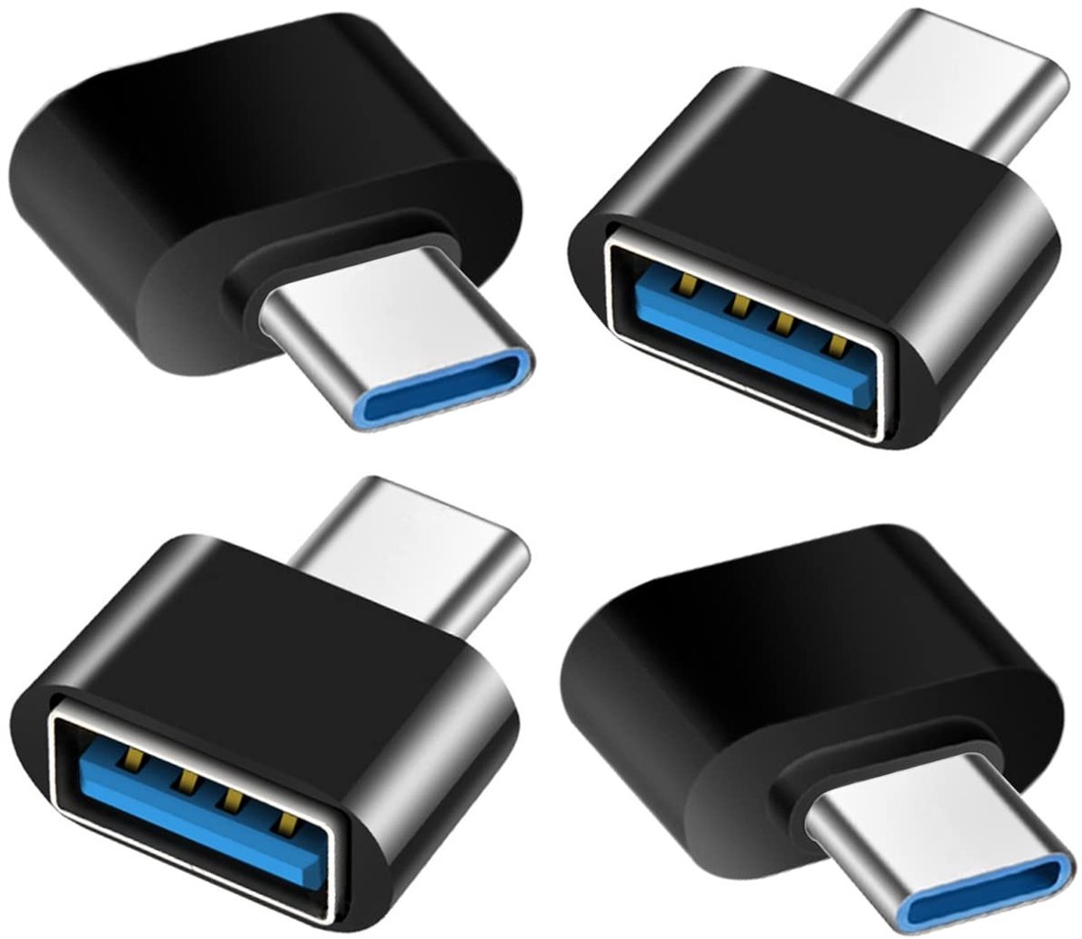 Solidchoice - 4 Stuks USB C naar USB Adapter voor Apparaten