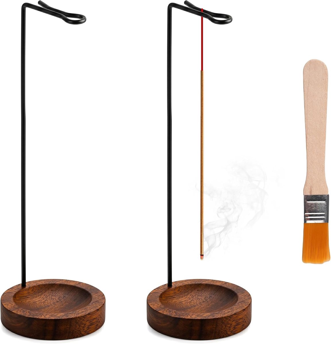 Wierookstokjeshouder 2-In-1 - Handgemaakt Hout - Omgekeerd Ontwerp - Voor Meditatie - ShopVlot