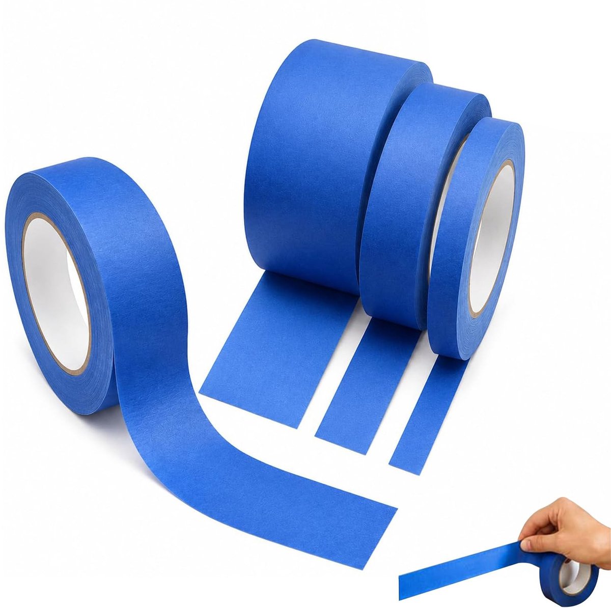 Solidchoice - Set van 3 Crepe Maskingtape voor Schilderen en Renovatie
