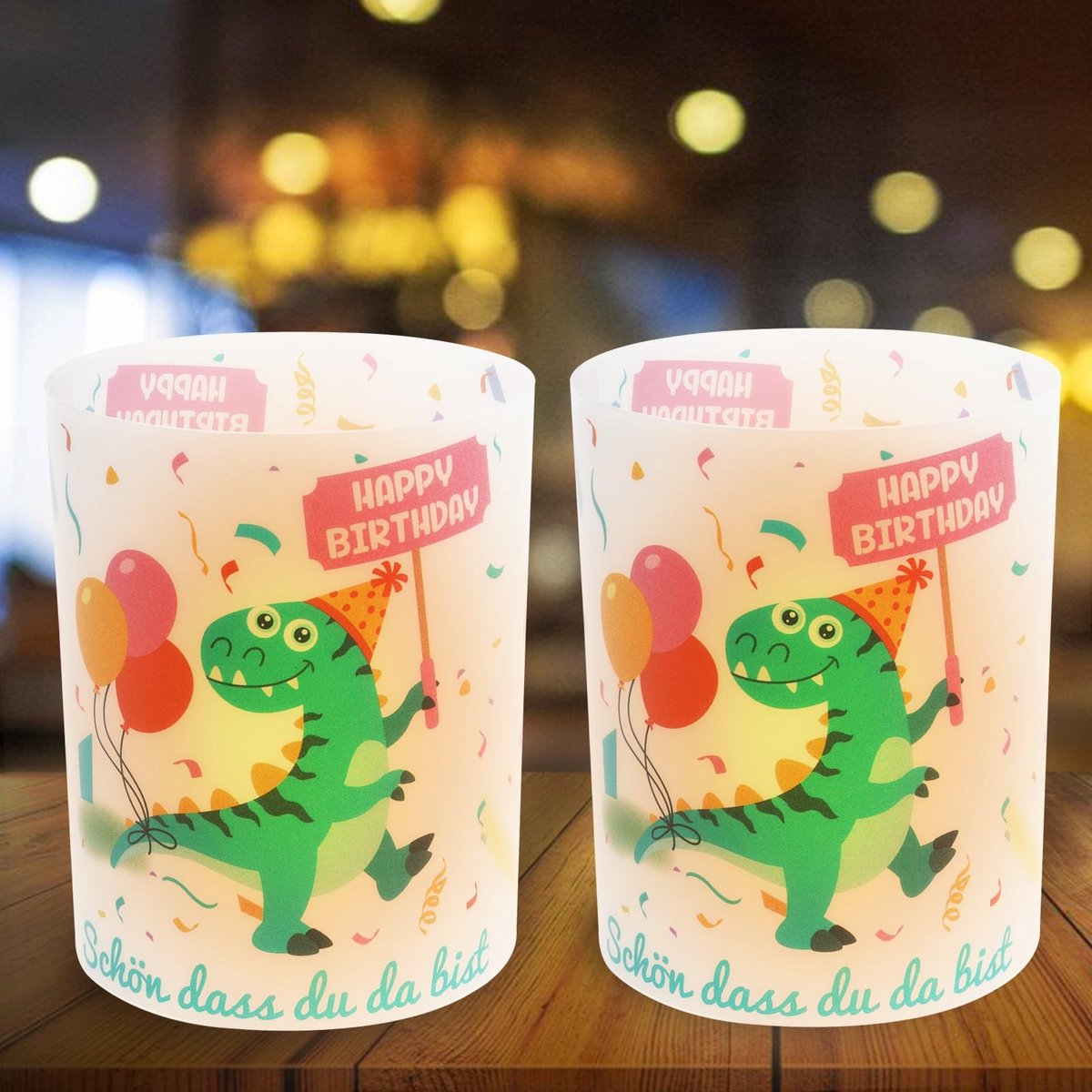 Solidchoice - Set van 12 Feestelijke Lampionnen voor Kinderfeestjes