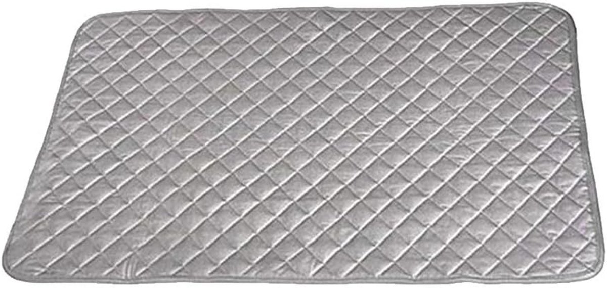 Verdikte Strijkmat - Draagbaar Strijkijzer Kussen - Snel Strijken - Hittebestendig Antislip - 48 x 85 cm - Grijs
