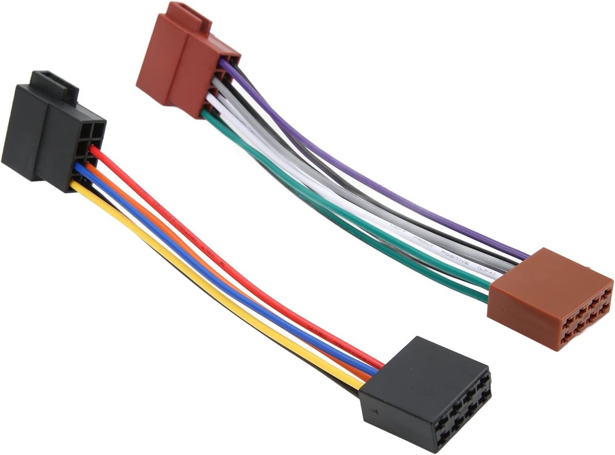 Auto Radio Harness Adapter - 16 Pin ISO Female Connector - Eenvoudige installatie zonder knippen - ShopVlot