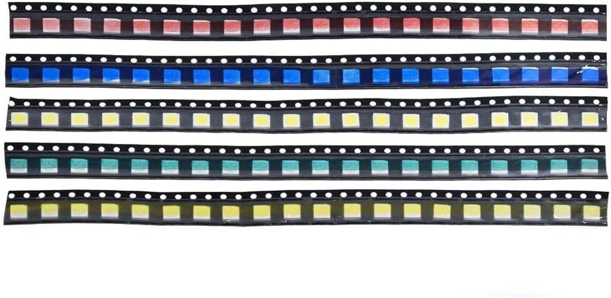 SMD LED Diode Set 100pcs 3528/1210 - Diverse Kleuren - Helder en Efficiënt - Ideaal voor DIY Projecten - ShopVlot