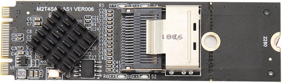 M.2 NVME naar SFF 8087 SATA 3.0 uitbreidingskaart - 4 poorten 6Gbps - hoge snelheid en stabiliteit - ShopVlot