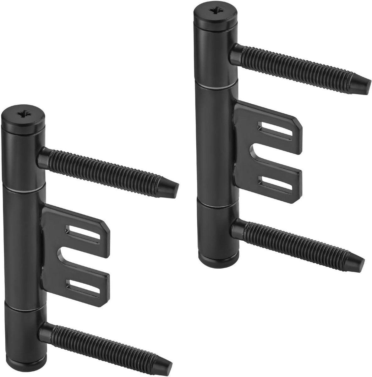 Scharnieren 3-delig (Ø 15 mm) - Staal - Zwart poedercoating - Perfect voor stalen kozijnen - ShopVlot