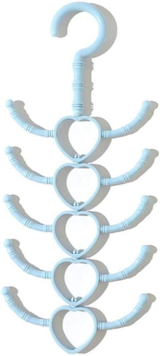 Haak muurhanger draaibaar - verchromen - ruimtebesparend - perfect voor kleding en handdoeken - ShopVlot