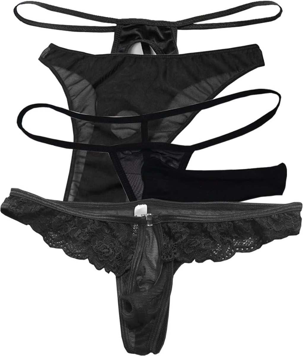 Thong ondergoed voor mannen - 4-delige set - kleurrijk - sexy en comfortabel - ShopVlot