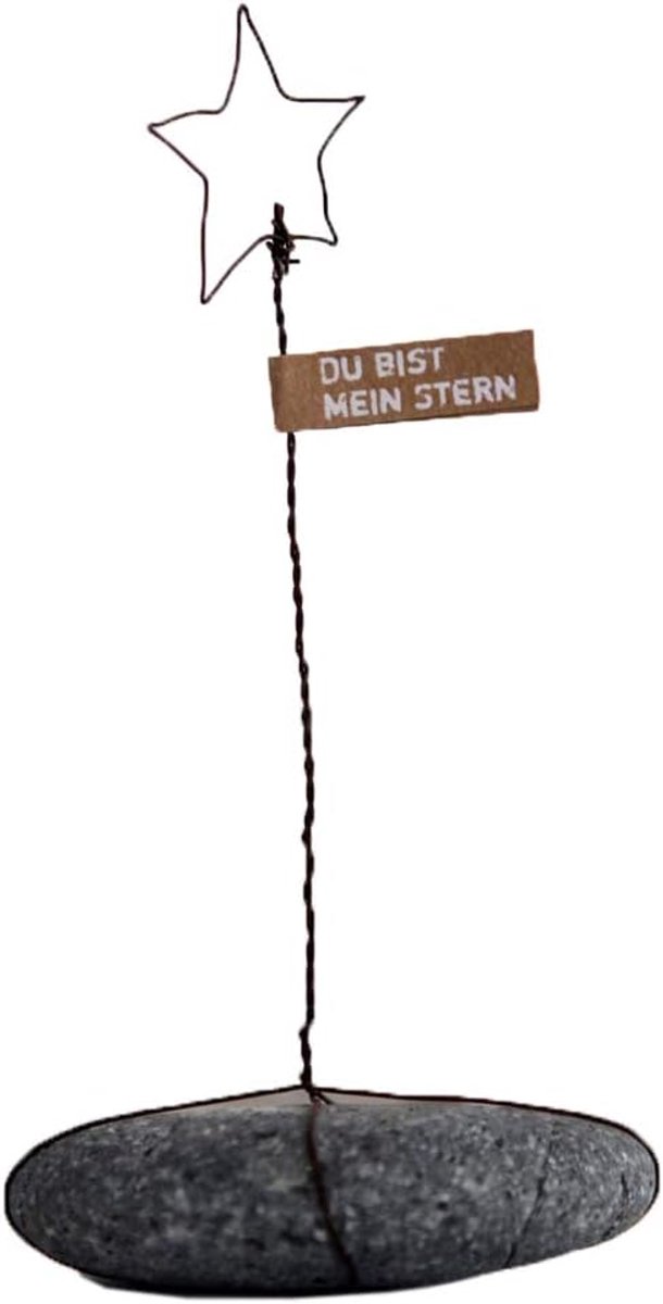 Decoratieve steen 17 x 20 cm - je bent mijn ster - uniek cadeau - voor vrienden - ShopVlot