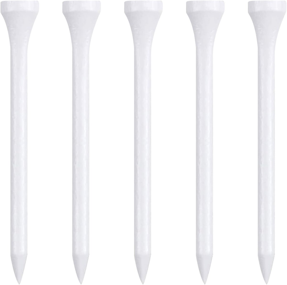 Houten golf tees 83mm - lange golf tees - biologisch afbreekbaar - sterk en duurzaam - ShopVlot