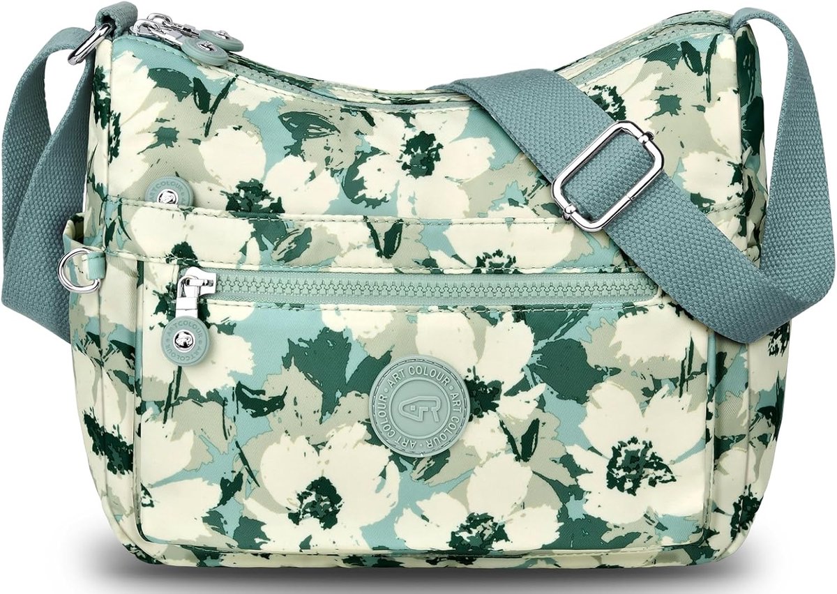 Crossbody tas - waterdicht nylon - met meerdere zakken - ideaal voor reizen - ShopVlot