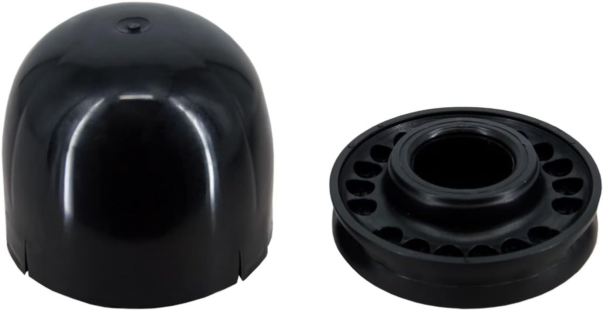 PremiumX mast cap round with cable entry black 42-50 mm mast cover up to 18 cables UV-resistant for optimal protection - ShopVlot