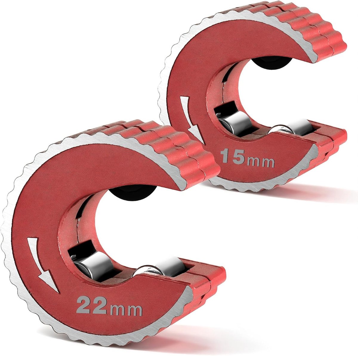 Buissnijder van koper, set van 15 mm en 22 mm, buissnijder met robuuste behuizing van aluminiumlegering - ShopVlot