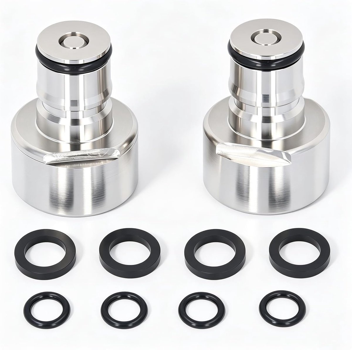Ball Lock Keg Coupler, Stainless Steel 5/8 FPT Keg Coupler Adapter Sankey to Ball Lock Quick Disconnect Conversion Kit - ShopVlot