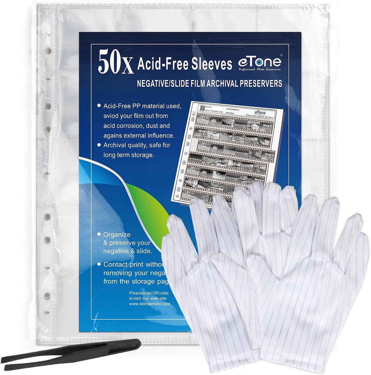 30x archival negative sheets 35mm 135er film acid-free storage sheets (30x135 - ShopVlot