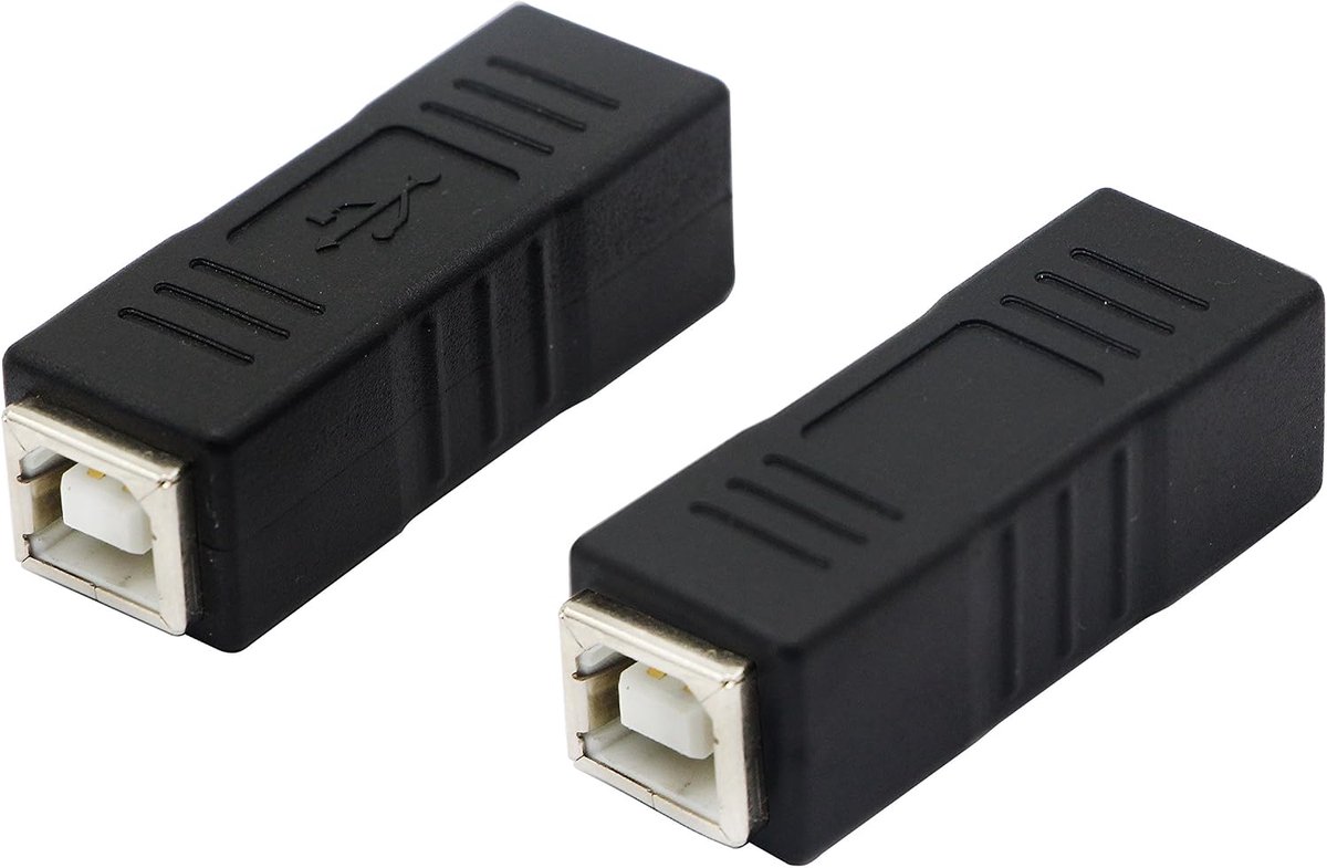 USB B Print Adapter USB B Print Port Female to Female Converter (2 Packs) - ShopVlot